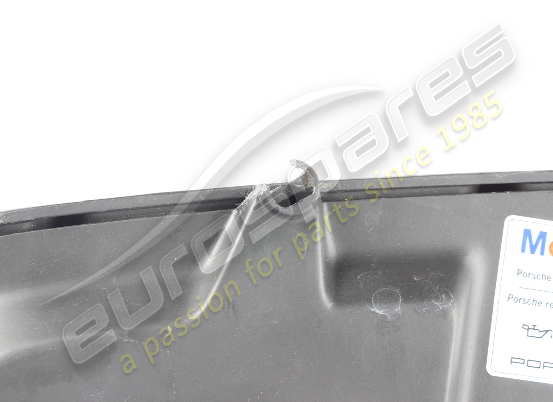 DAMAGED PORSCHE SERVICE FLAP MATT BLACK. PART NUMBER 9GT827224OK1 (3) damaged porsche service flap matt black. part number 9gt827224ok1 (3)
