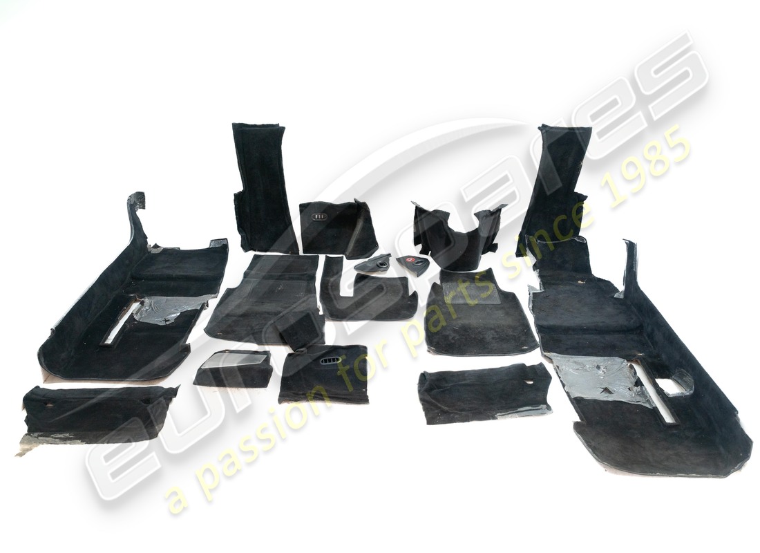 USED Ferrari RHD COMPLETE CARPET SET BLACK . PART NUMBER 65663290 (1)