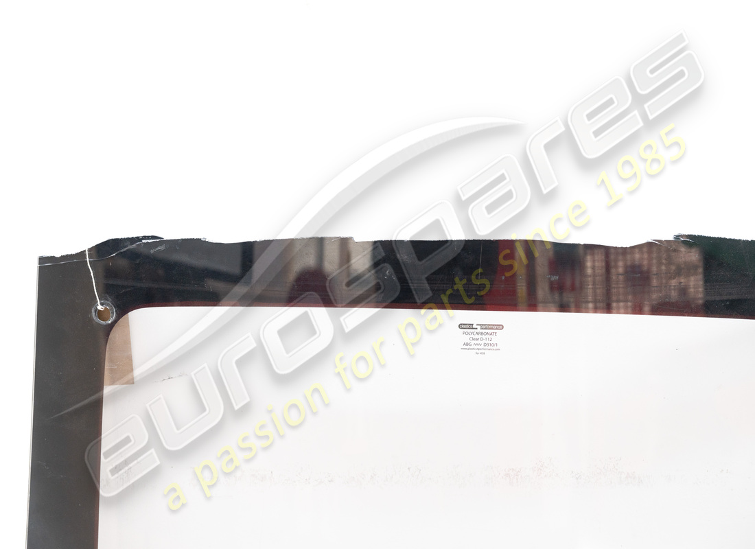 DAMAGED FERRARI ENGINE COMPARTMENT LID WINDO. PART NUMBER 83263600 (2) damaged ferrari engine compartment lid windo. part number 83263600 (2)