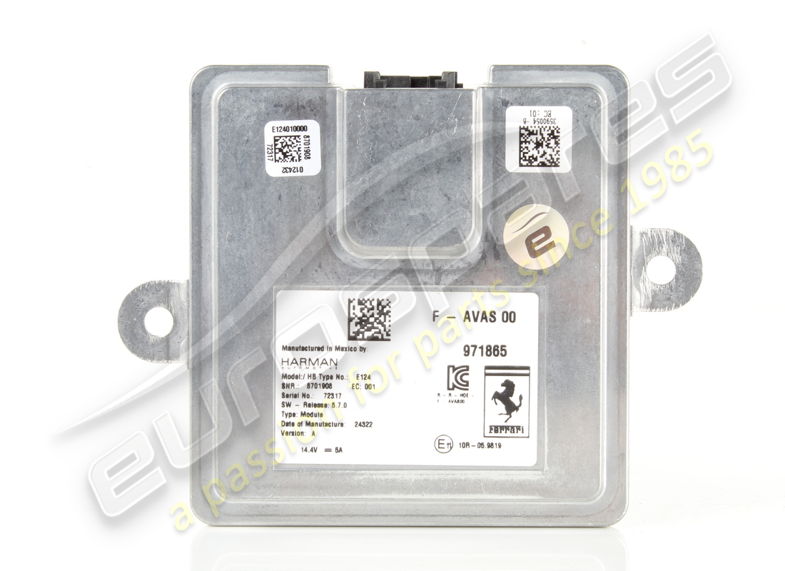 USED Ferrari ECU AVAS . PART NUMBER 971865 (1)