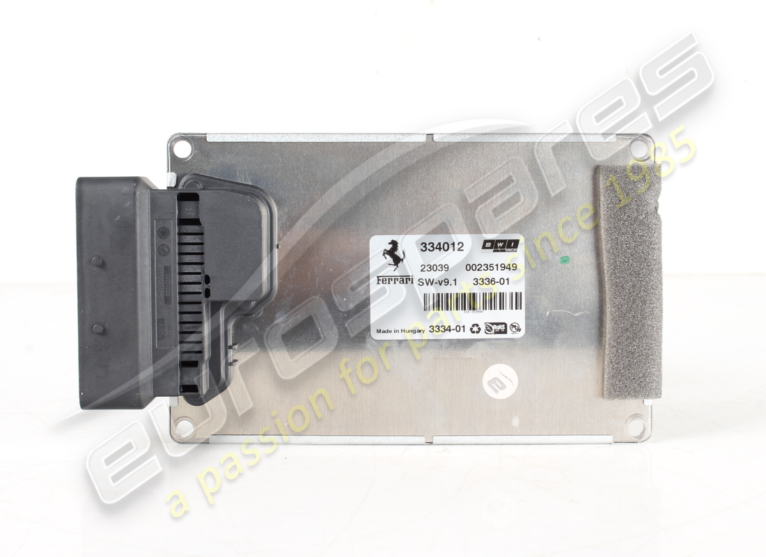 USED FERRARI ACTIVE AERO CONTROL UNIT. PART NUMBER 334012 (2) used ferrari active aero control unit. part number 334012 (2)