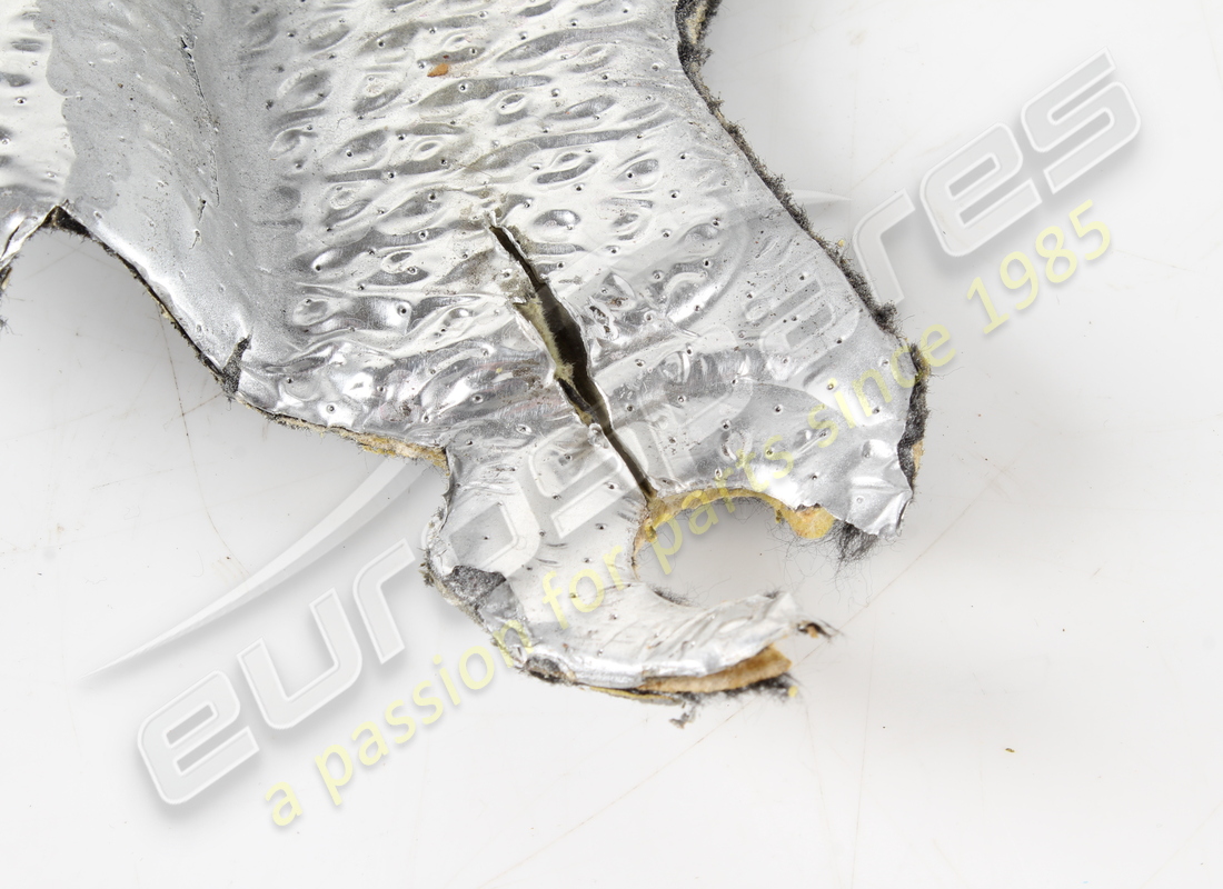 DAMAGED FERRARI UPPER RH MANIFOLD HEAT SHIEL. PART NUMBER 785495 (2) damaged ferrari upper rh manifold heat shiel. part number 785495 (2)
