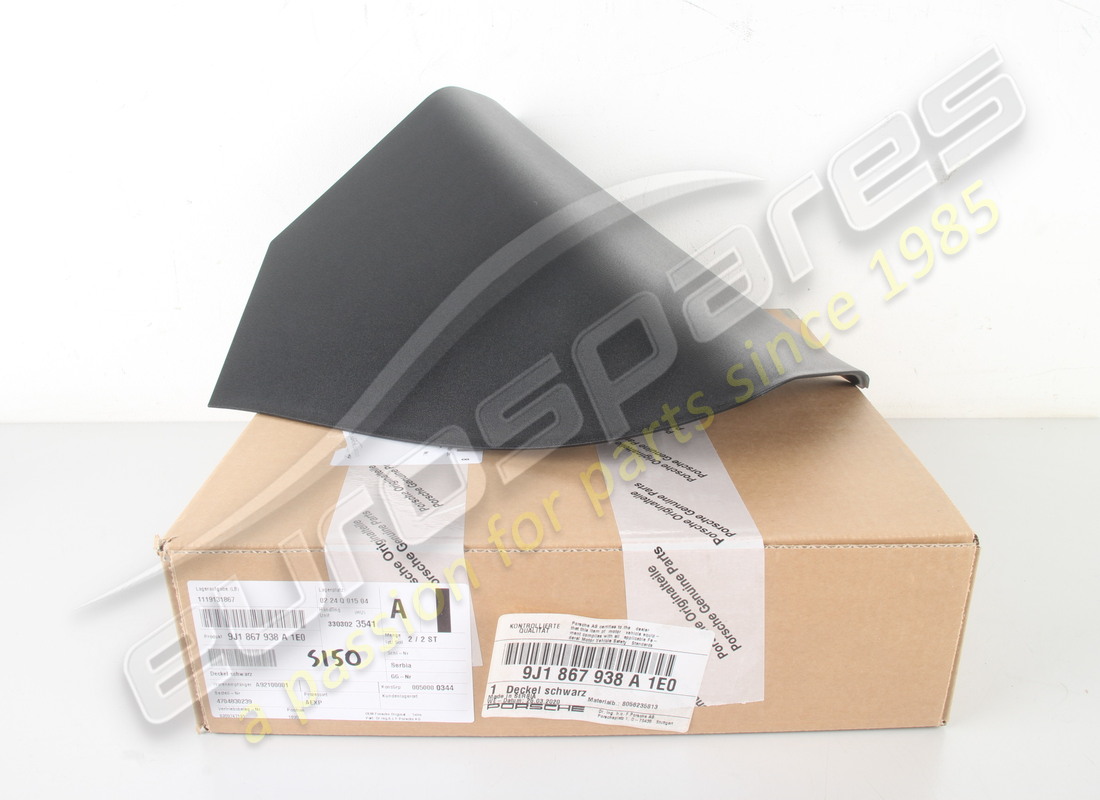 NEW PORSCHE COVER BLACK. PART NUMBER 9J1867938A1E0 (6) new porsche cover black. part number 9j1867938a1e0 (6)