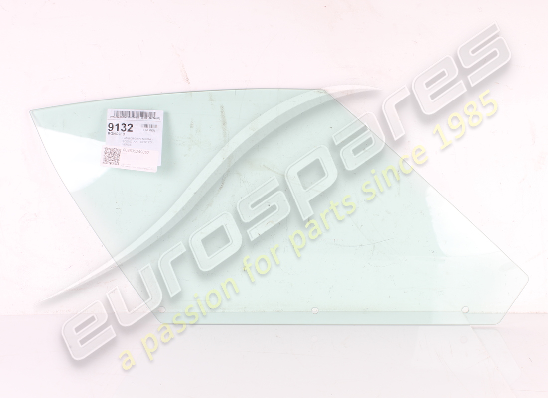NEW EUROSPARES RH DOOR GLASS 3 HOLES (GREEN TINT). PART NUMBER 008635249852 (1) new eurospares rh door glass 3 holes (green tint). part number 008635249852 (1)