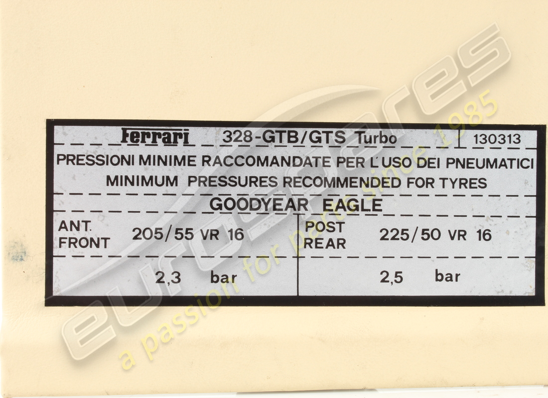 USED Ferrari INNER LID . PART NUMBER 62328500 (1)