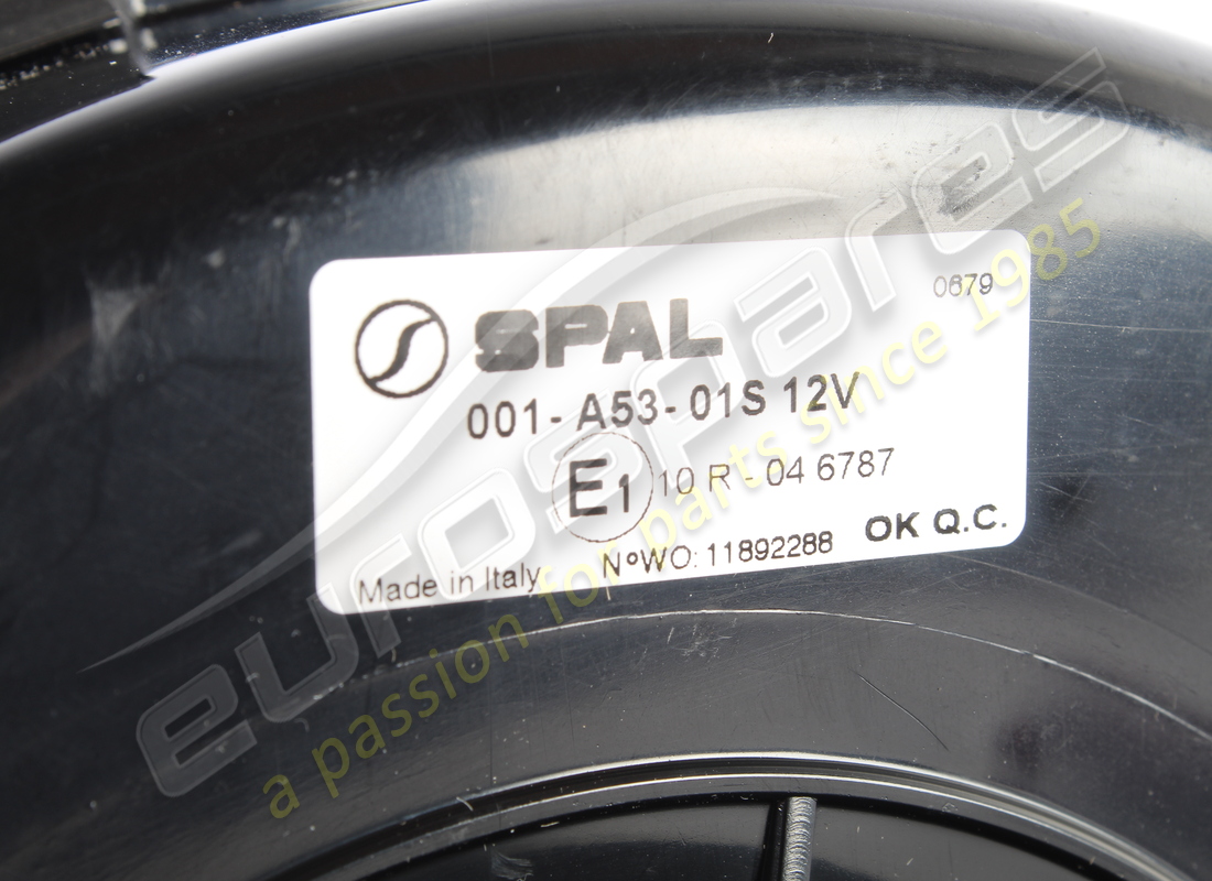 NEW EUROSPARES RH ELECTRIC HEATER BLOWER (WHITE FAN). PART NUMBER 60091600 (6) new eurospares rh electric heater blower (white fan). part number 60091600 (6)