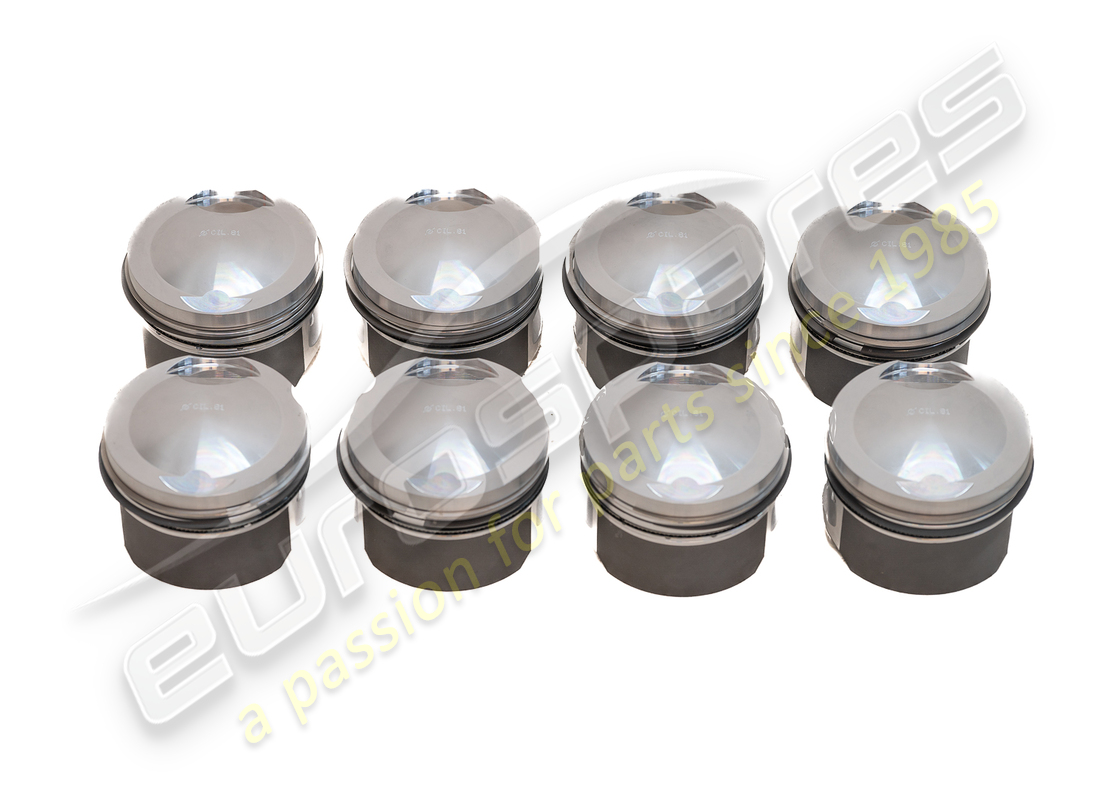 NEW EUROSPARES PISTONS KIT 81 MM STD 308 SET OF 8. PART NUMBER 119828AK (2) new eurospares pistons kit 81 mm std 308 set of 8. part number 119828ak (2)
