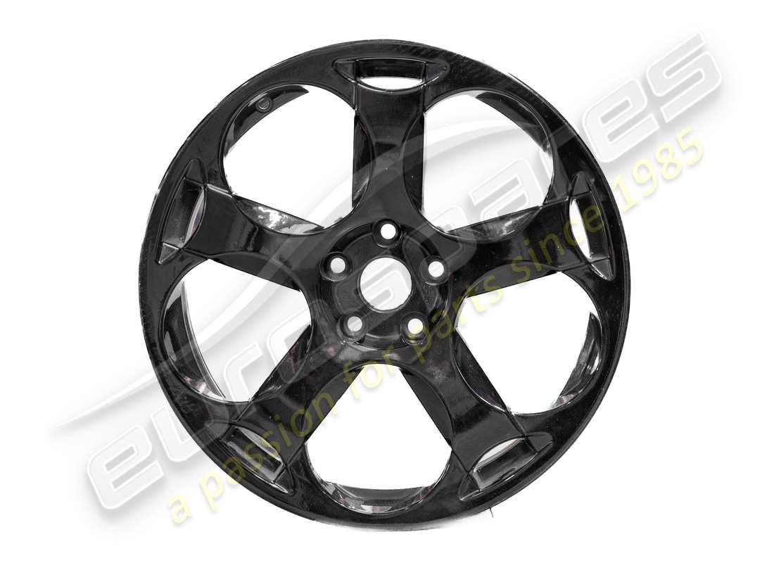 used lamborghini cassiopea shiny black wheels set. part number lwhe021 (4)