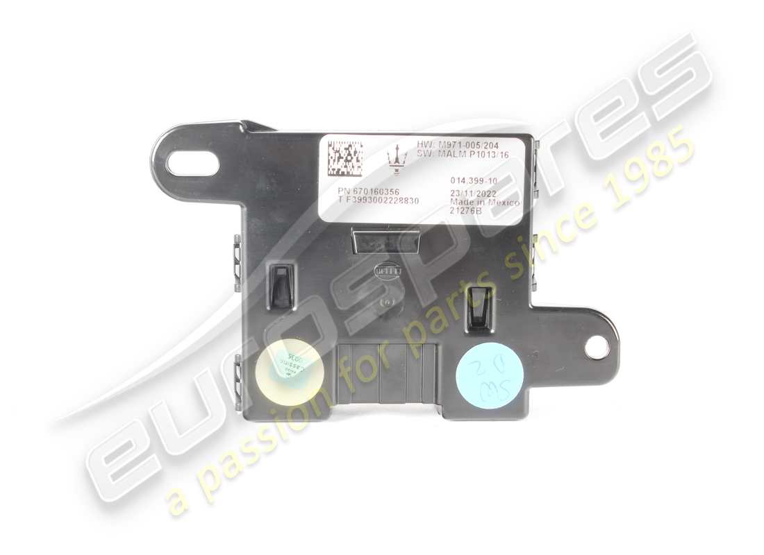 USED MASERATI ALM ECU. PART NUMBER 670160356 (1) used maserati alm ecu. part number 670160356 (1)