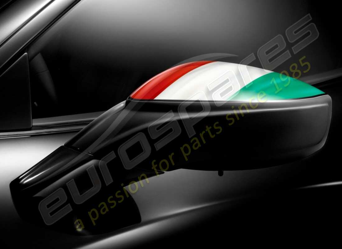 NEW FERRARI TRICOLORE ITALY FLAG DOOR MIRROR. PART NUMBER 70002195 (1) new ferrari tricolore italy flag door mirror. part number 70002195 (1)