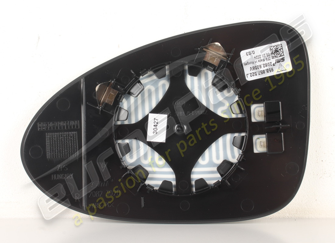 NEW PORSCHE MIRROR GLASS (CONVEX). PART NUMBER 95B857522J (2) new porsche mirror glass (convex). part number 95b857522j (2)
