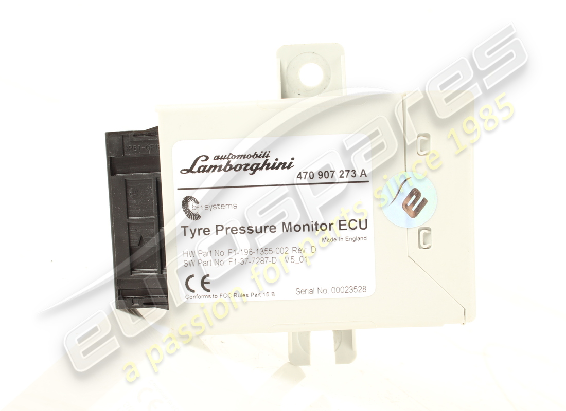 USED Lamborghini TIRE PRESSURE . PART NUMBER 470907273A (1)
