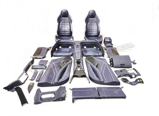 used ferrari lhd interior assembly in blue (white stiches) part number 864489100