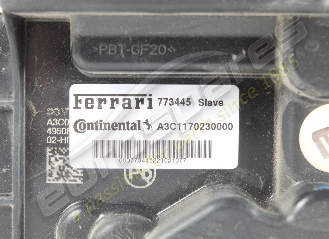USED FERRARI CENTRALINA EPC CAN500 SLAVE. PART NUMBER 773445 (2) used ferrari centralina epc can500 slave. part number 773445 (2)
