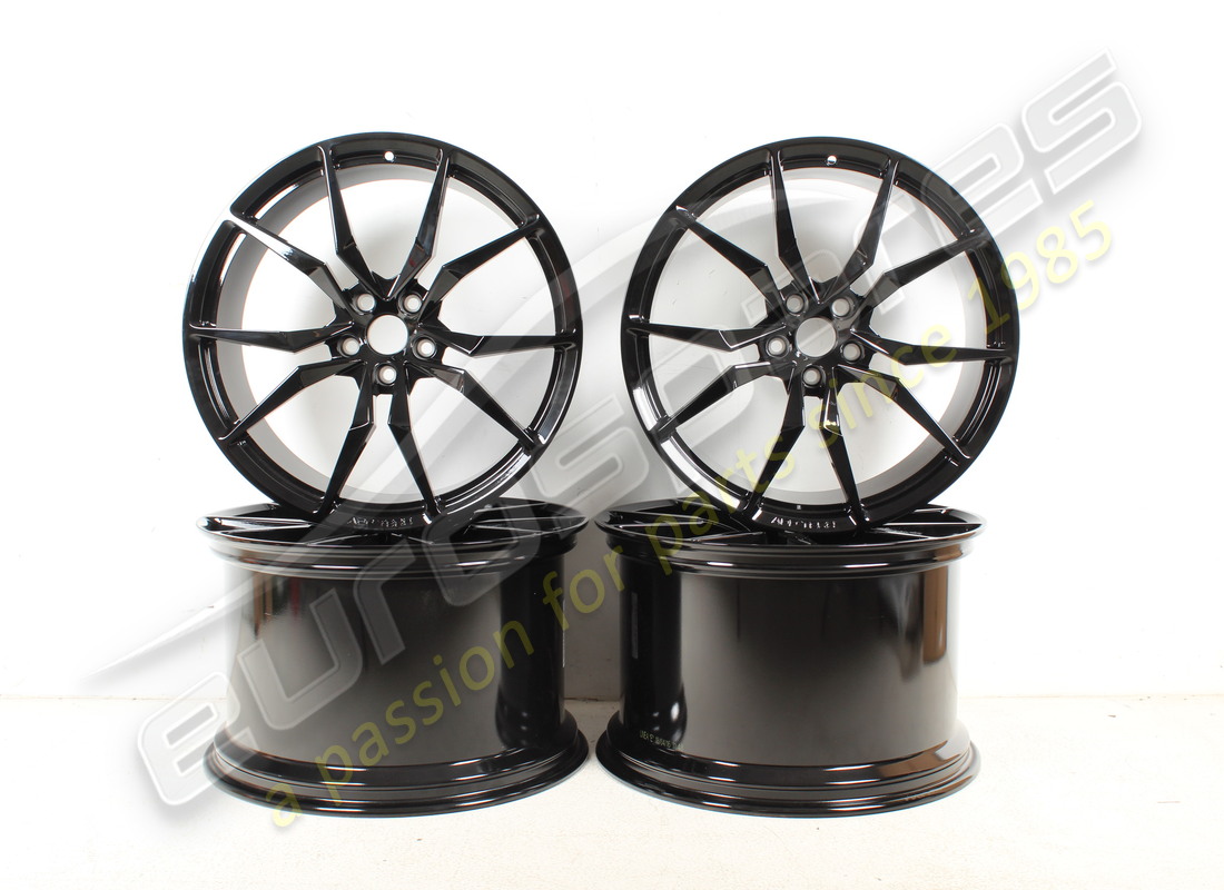 NEW (OTHER) LAMBORGHINI SHINY BLACK DIONE RIMS SET. PART NUMBER 0R8340032 (1) new (other) lamborghini shiny black dione rims set. part number 0r8340032 (1)