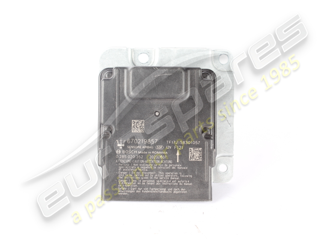 USED MASERATI CENTRAL AIR BAG CONTROL MODULE. PART NUMBER 670219857 (1) used maserati central air bag control module. part number 670219857 (1)