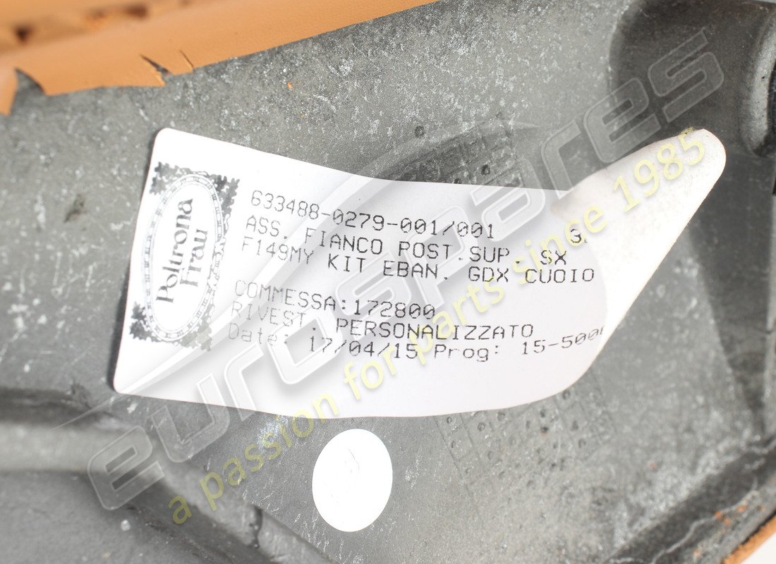 USED FERRARI UPPER LH REAR TRIM. PART NUMBER 86318329 (8) used ferrari upper lh rear trim. part number 86318329 (8)