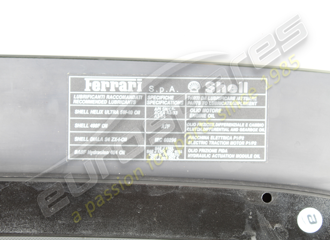 USED EUROSPARES GLASS & FRAME. PART NUMBER EAP1481235 (4) used eurospares glass & frame. part number eap1481235 (4)