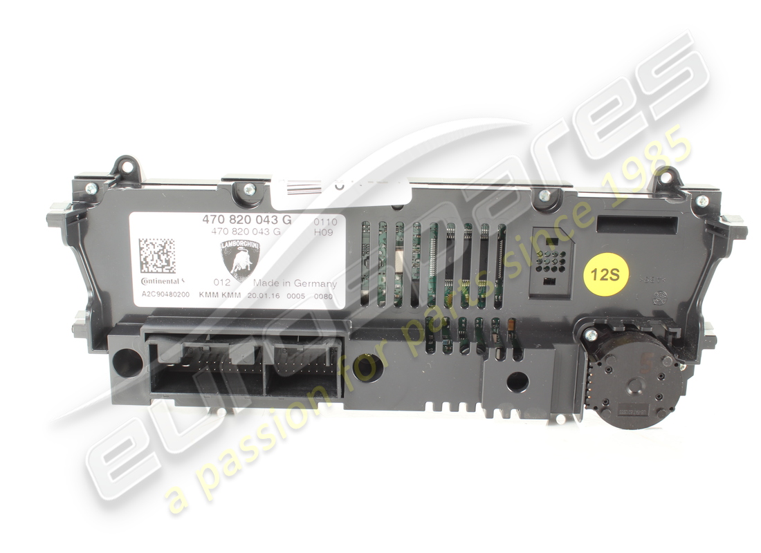 used lamborghini a/c control & display panel. part number 470820043g (4)
