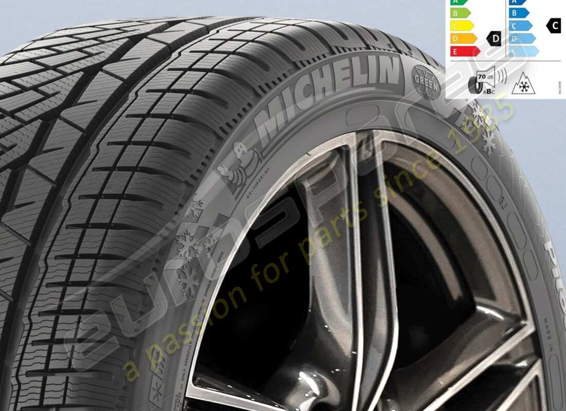 NEW FERRARI MICHELIN FRONT WINTER TYRE PILOT ALPIN PA4, 245-35 R20 (95W). PART NUMBER 70004626 (1) new ferrari michelin front winter tyre pilot alpin pa4, 245-35 r20 (95w). part number 70004626 (1)