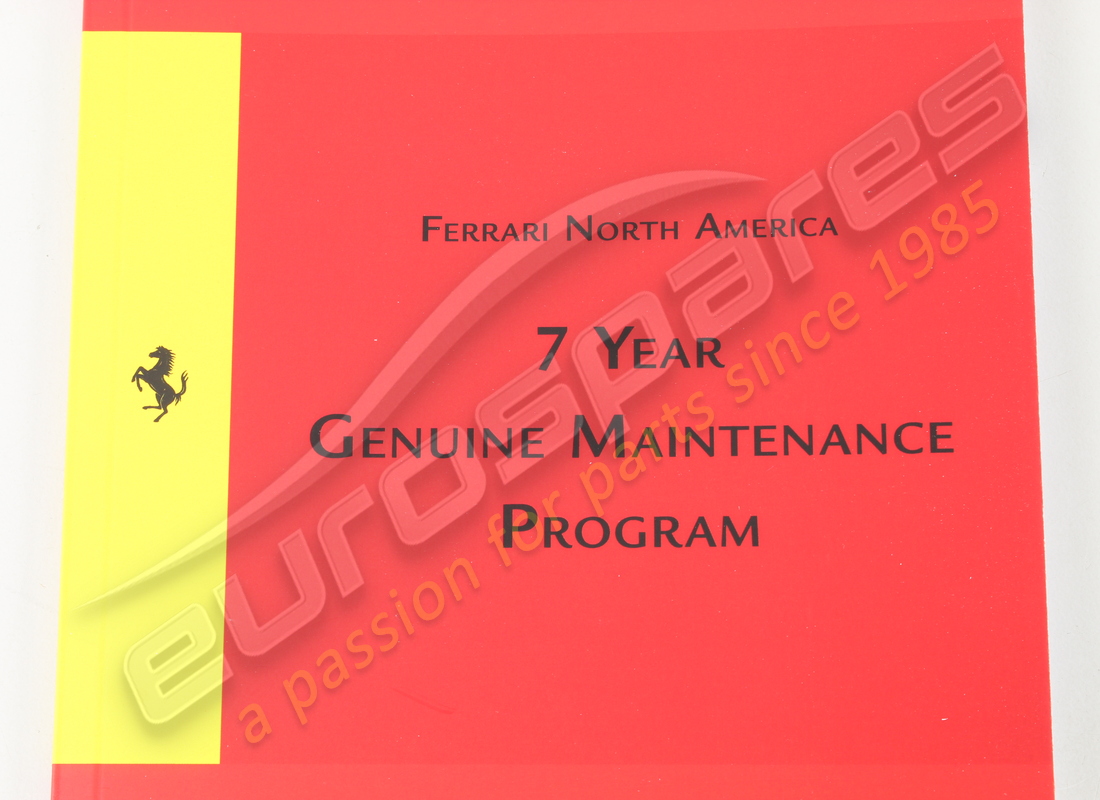 new ferrari genuine maintenance handbook. part number 84545300 (2)
