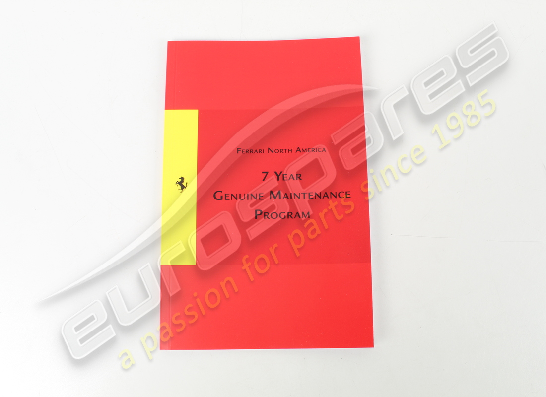 new ferrari genuine maintenance handbook. part number 84545300 (1)