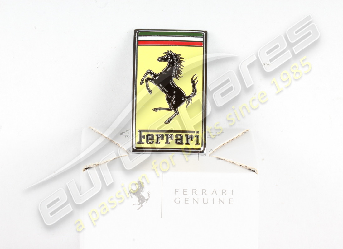 NEW FERRARI FRONT NOSE BADGE (ADHESIVE TYPE). PART NUMBER 986803 (3) new ferrari front nose badge (adhesive type). part number 986803 (3)