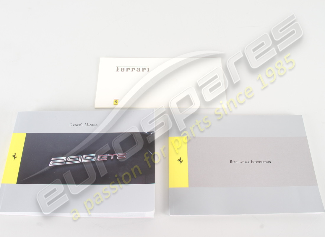 USED FERRARI FERRARI 296 BOOKLET PACK COMPLETE WITH WARRANTY BOOK. PART NUMBER EAP1481295 (3) used ferrari ferrari 296 booklet pack complete with warranty book. part number eap1481295 (3)