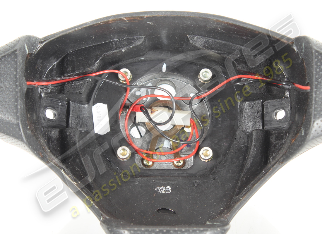 USED FERRARI STEERING WHEEL BLACK 8500. PART NUMBER 66120700 (2) used ferrari steering wheel black 8500. part number 66120700 (2)