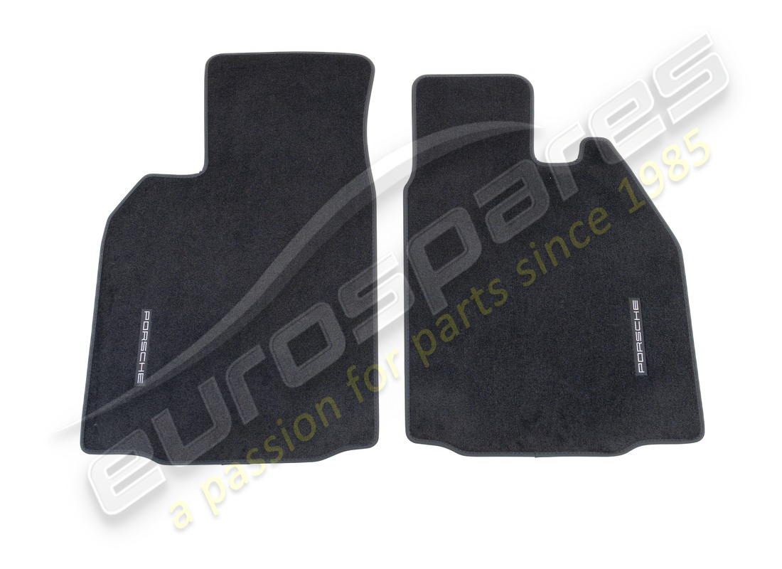 NEW PORSCHE FLOOR MATS WITH NUBUK SURROUND (BLACK). PART NUMBER 98704480119A43 (1) new porsche floor mats with nubuk surround (black). part number 98704480119a43 (1)