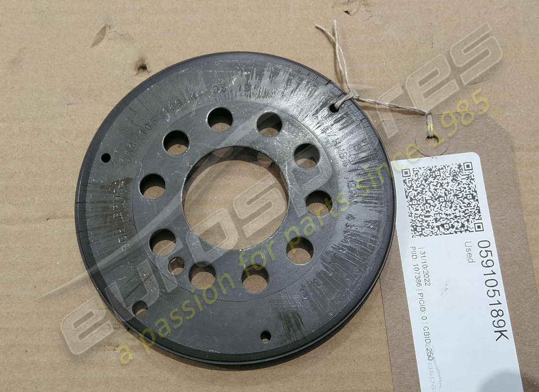 USED LAMBORGHINI ROTOR. PART NUMBER 059105189K (2) used lamborghini rotor. part number 059105189k (2)