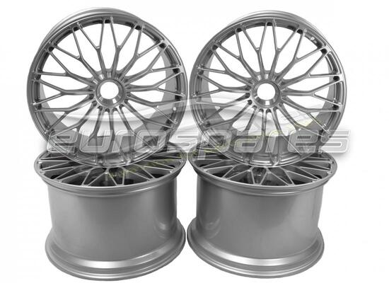 new lamborghini sv centre lock wheels set (shiny silver) part number 470601009