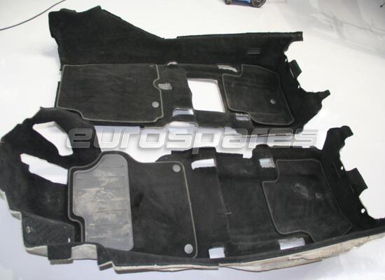 used ferrari complete mats set in black part number 83331950