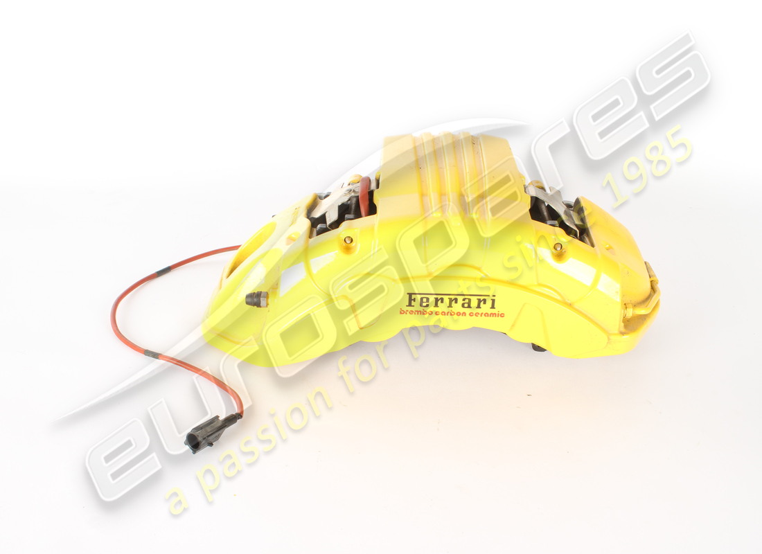 USED FERRARI CALIPER COMPLETE CARBON CERAMIC ANT.SX GIALL. PART NUMBER 776910 (2) used ferrari caliper complete carbon ceramic ant.sx giall. part number 776910 (2)