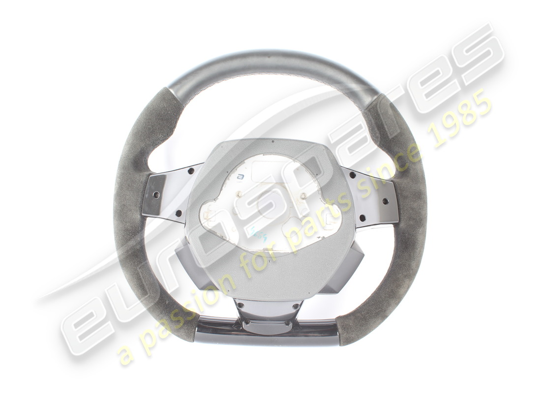 used lamborghini suede steering wheel with high gloss and cruise control. part number 4t0419091gqg8 (2)