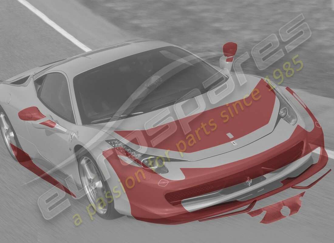 new ferrari anti-stone chipping protective film, complete. part number 70001830 (1)