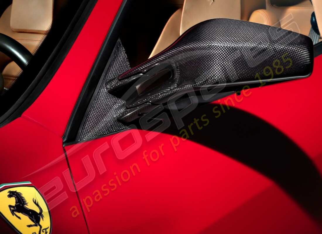 NEW FERRARI CARBON FIBER WING MIRRORS. PART NUMBER 70001294 (1) new ferrari carbon fiber wing mirrors. part number 70001294 (1)