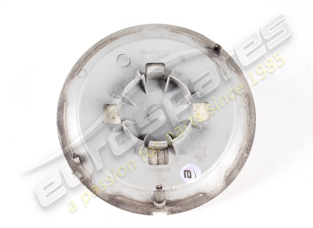 USED MASERATI WHEEL CAP EMBLEM SS - 670013626. PART NUMBER 670010510 (2) used maserati wheel cap emblem ss - 670013626. part number 670010510 (2)