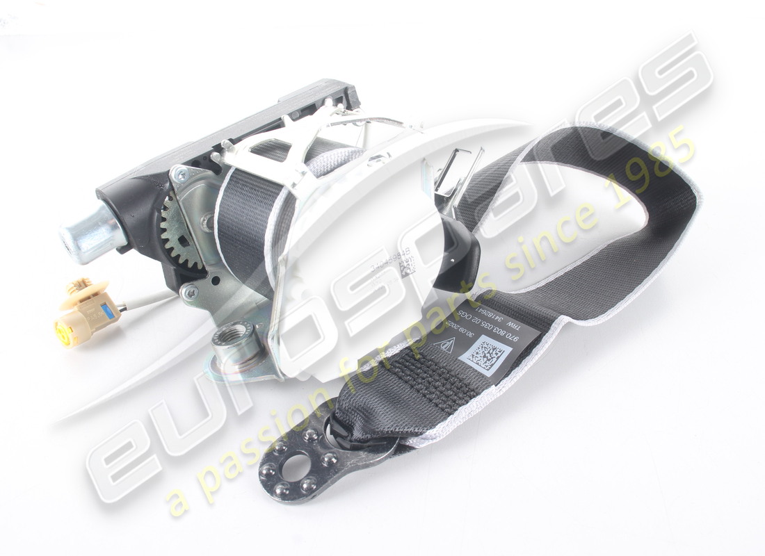 new porsche 3-point belt black/silver. part number 97080303502og5 (1)