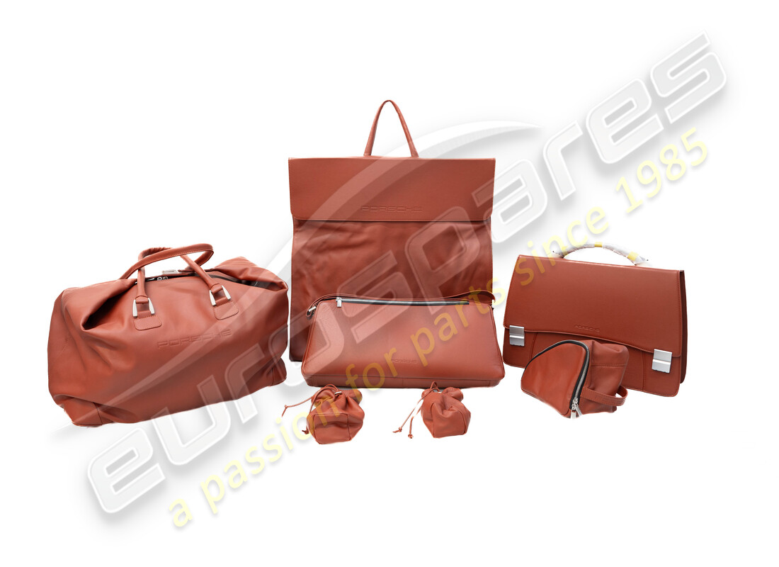 NEW PORSCHE TRAVEL BAGS SET - TERRACOTTA. PART NUMBER 98080230101 (1) new porsche travel bags set - terracotta. part number 98080230101 (1)