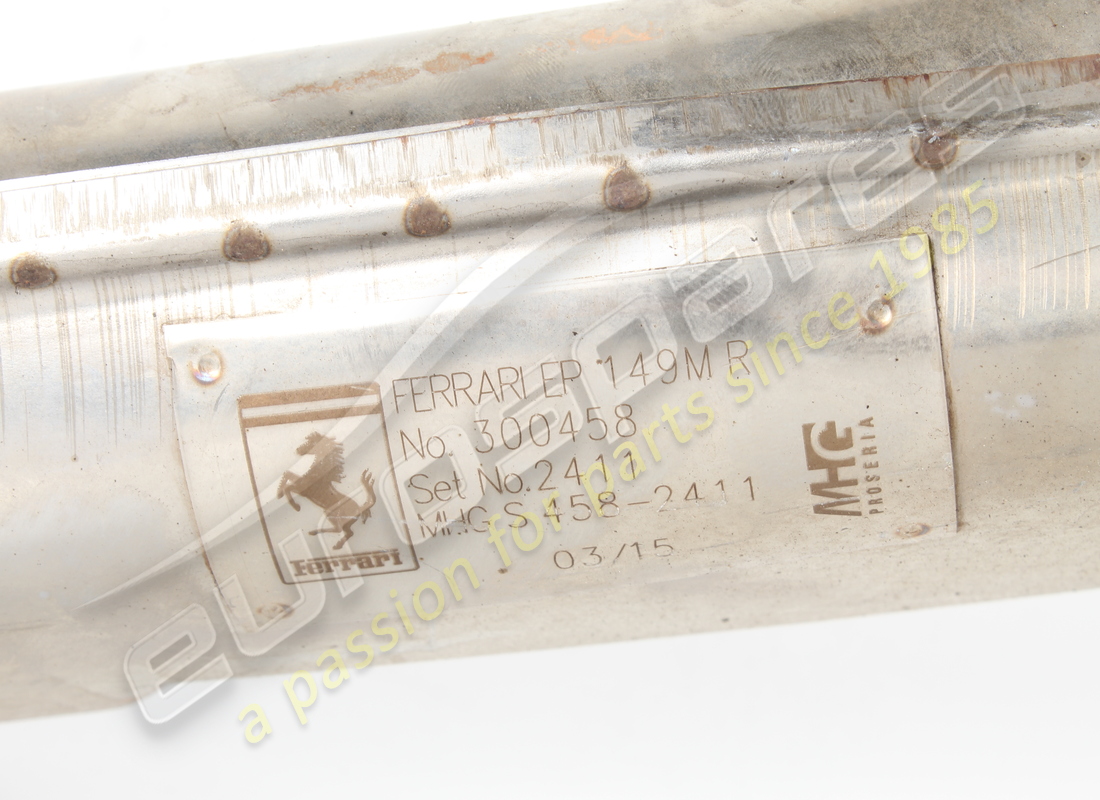 USED FERRARI RH REAR EXTENSION. PART NUMBER 300458 (4) used ferrari rh rear extension. part number 300458 (4)