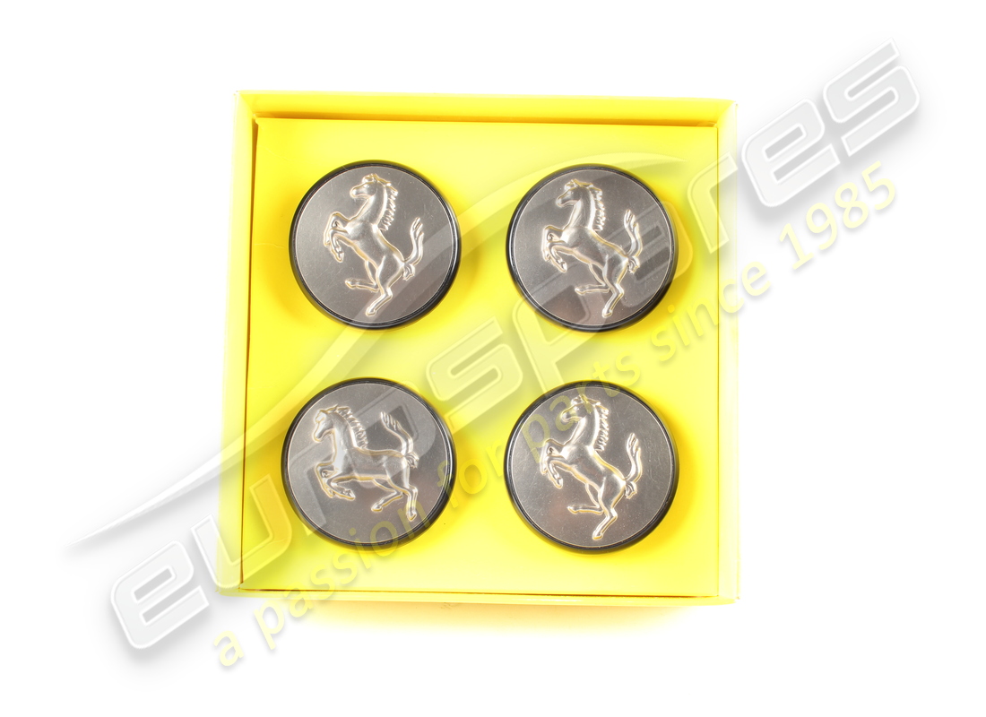 NEW (OTHER) Ferrari SET 4 TITANIUM PUSH IN HUB CAPS . PART NUMBER 70001285 (1)