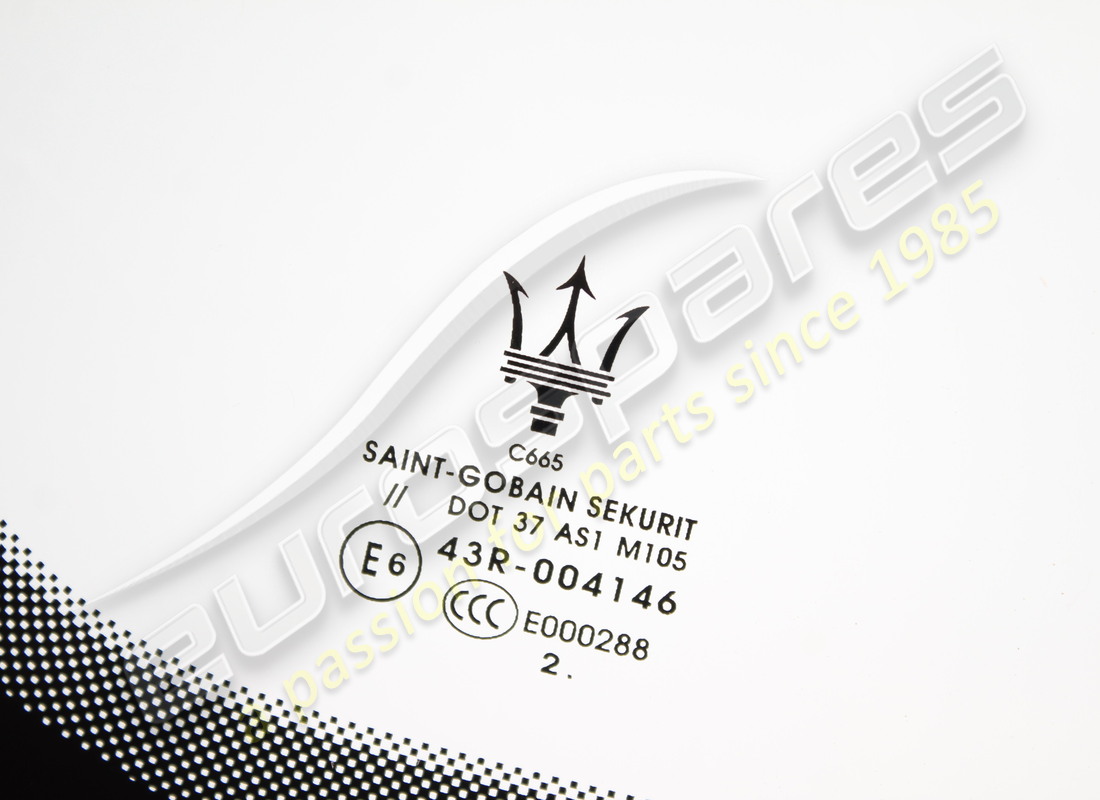 NEW MASERATI WINDSHIELD GLASS. PART NUMBER 670302222 (2) new maserati windshield glass. part number 670302222 (2)