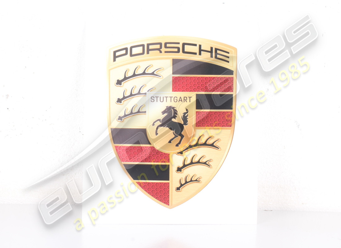 new porsche *20 porsche crest sticker black/red/yell. part number wap0130050mcst (1)