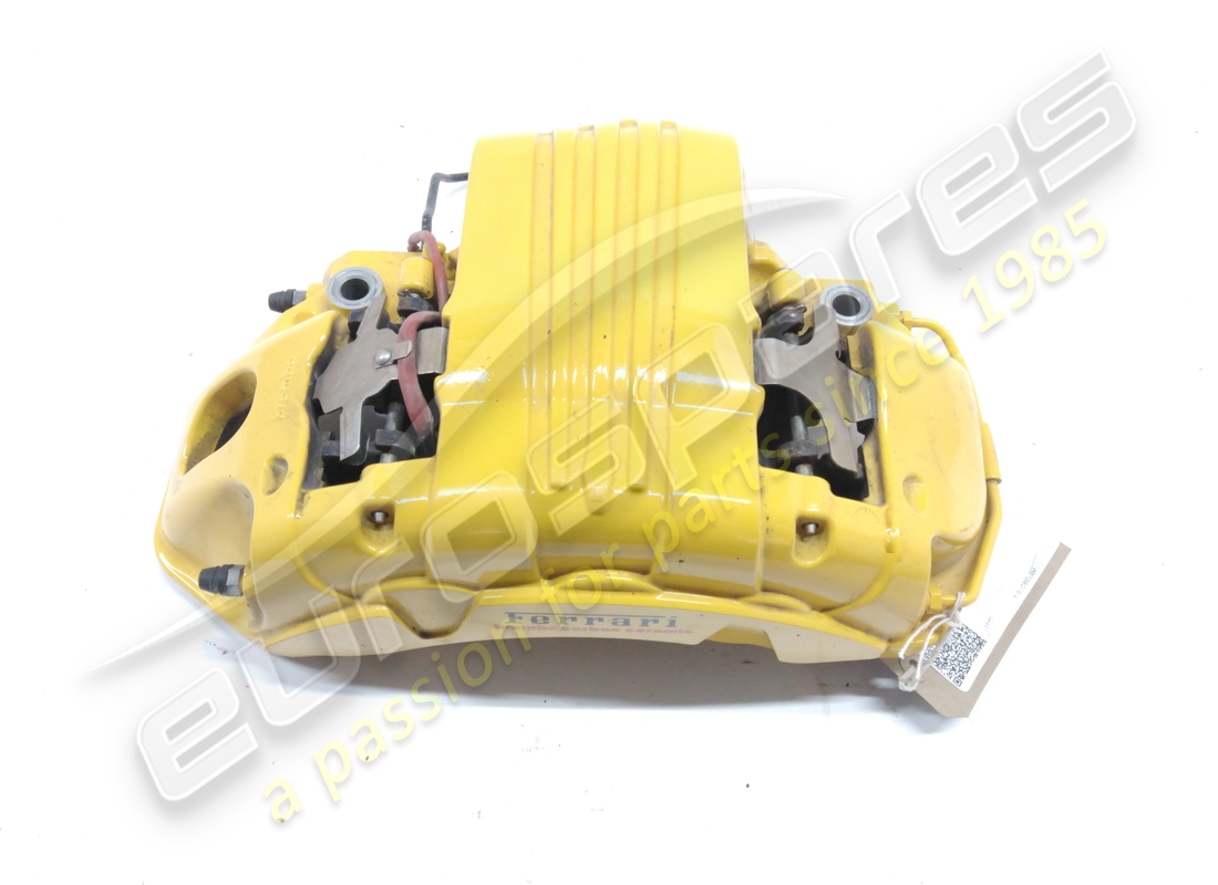 USED FERRARI CALIPER COMPLETE CARBON CERAMIC ANT.SX GIALL. PART NUMBER 776910 (2) used ferrari caliper complete carbon ceramic ant.sx giall. part number 776910 (2)