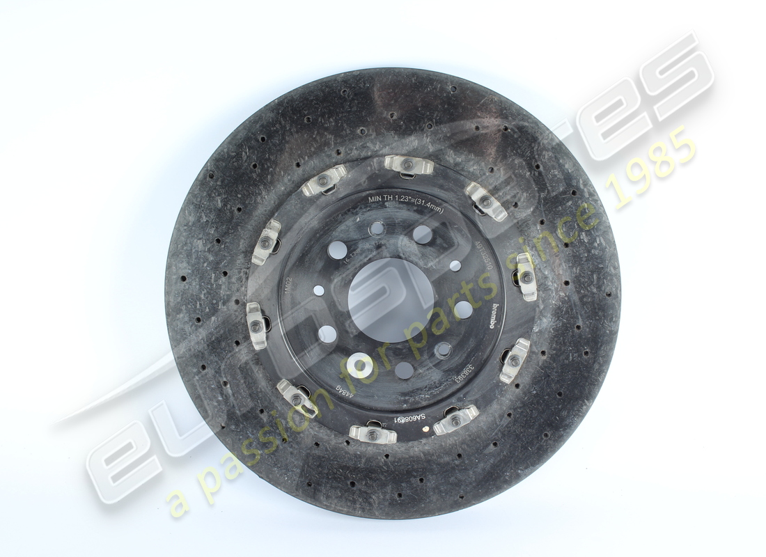 USED FERRARI BRAKE DISC. PART NUMBER 338393 (3) used ferrari brake disc. part number 338393 (3)