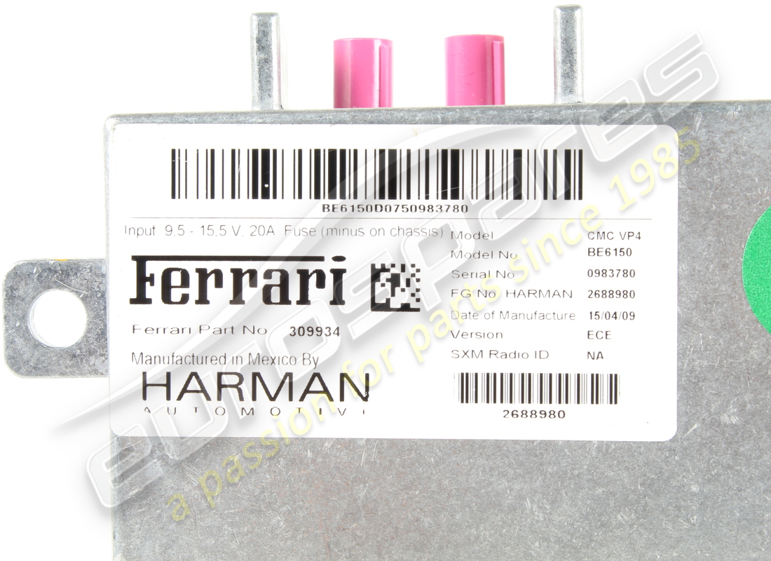 used ferrari becker row nit. part number 309934 (5)