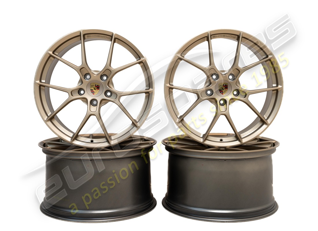 new porsche 911 carrera lightweight neodyme wheel set, 20/21 inch. part number 992044680mc (1)