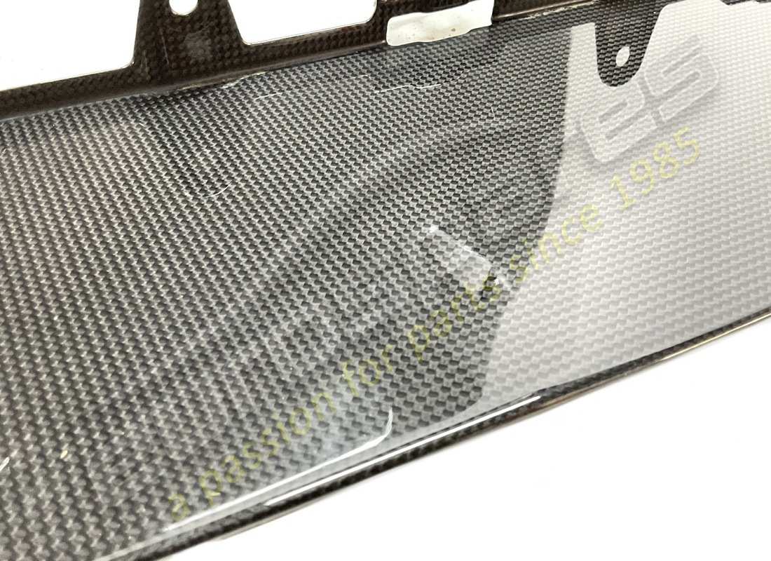 used ferrari complete fixing plate under lower part of rear screen - carbon fibre. part number 89130100 (2)