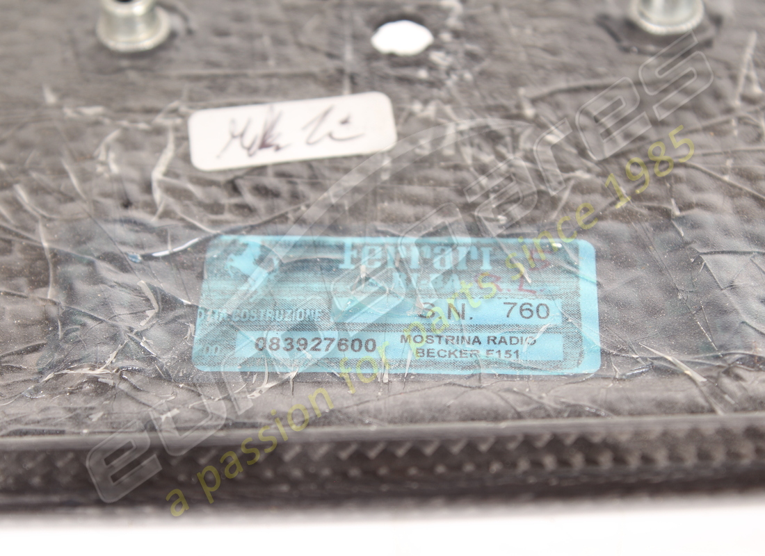 used ferrari becker radio surround. part number 83927600 (3)